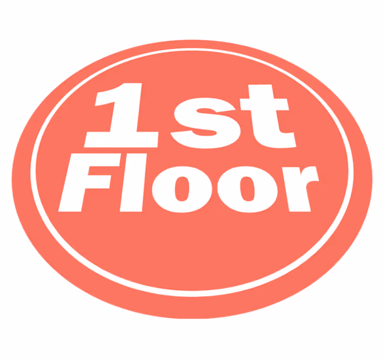 Tapis vinyle personnalisable avec numéro étage - TenStickers