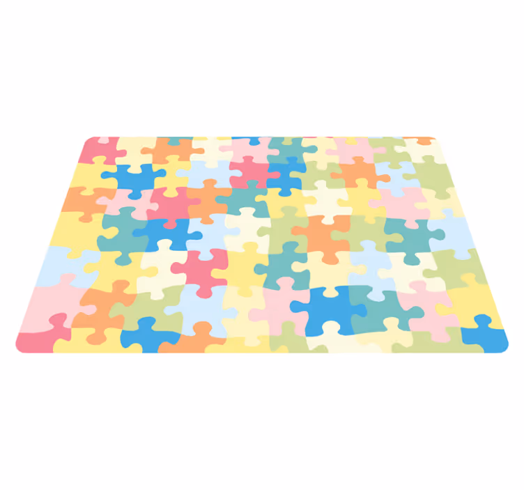 Tapis vinyle pour enfants modèle de puzzle - TenStickers