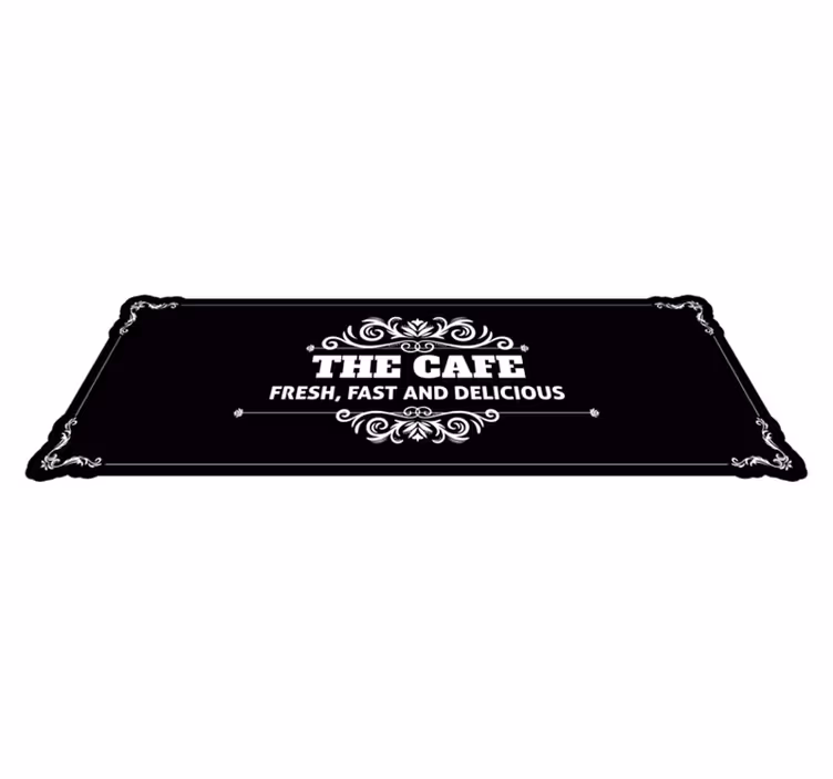 tapis vinyle citation Le café - TenStickers