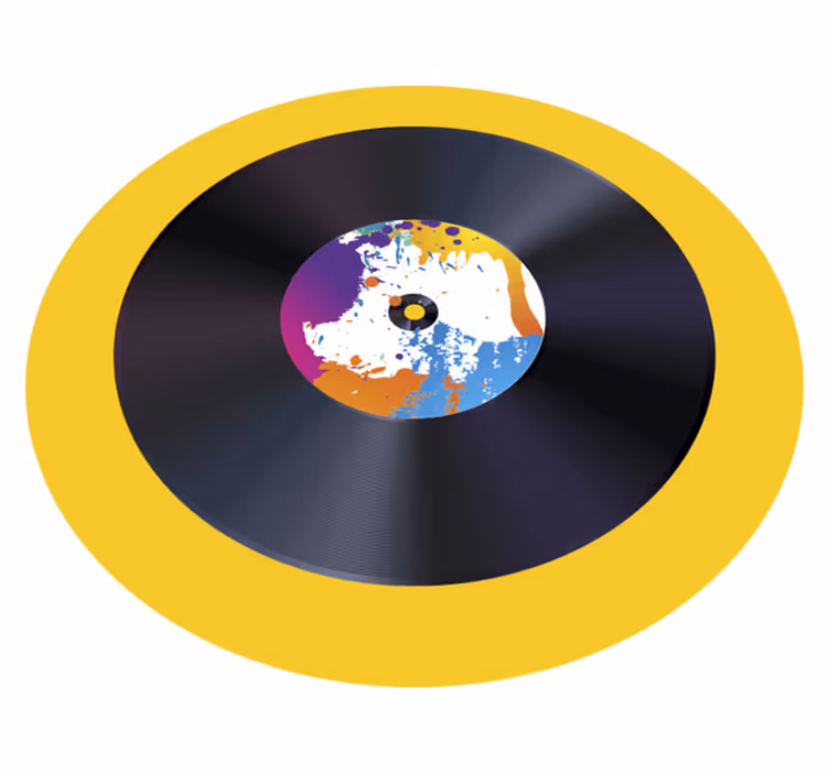 Tapis vinyle texture enregistrement de splash abstrait - TenStickers