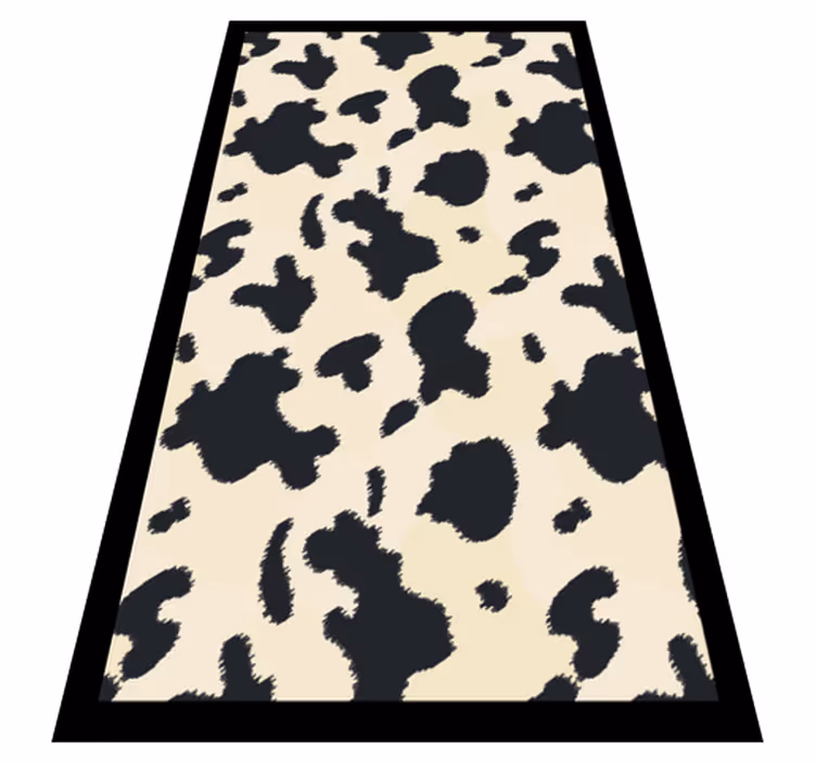 Tapis vinyle motif animal motif en peau de vache - TenStickers