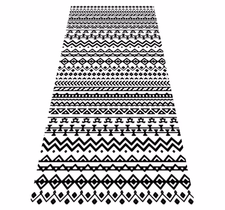 Tapis vinyle carte du monde décor à motif tribal - TenStickers