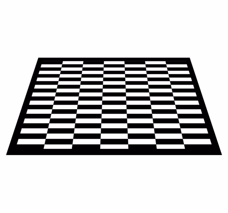 Tapis vinyle rayures damier classique - TenStickers