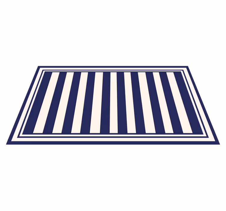 Tapis vinyle rayures rayures nautiques - TenStickers