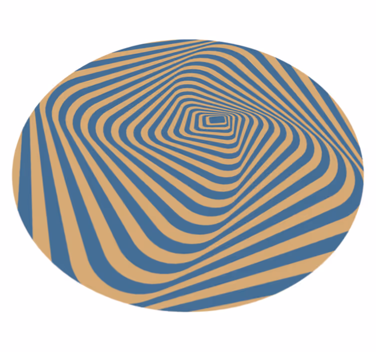 Tapis vinyle rayures rayures concentriques - TenStickers
