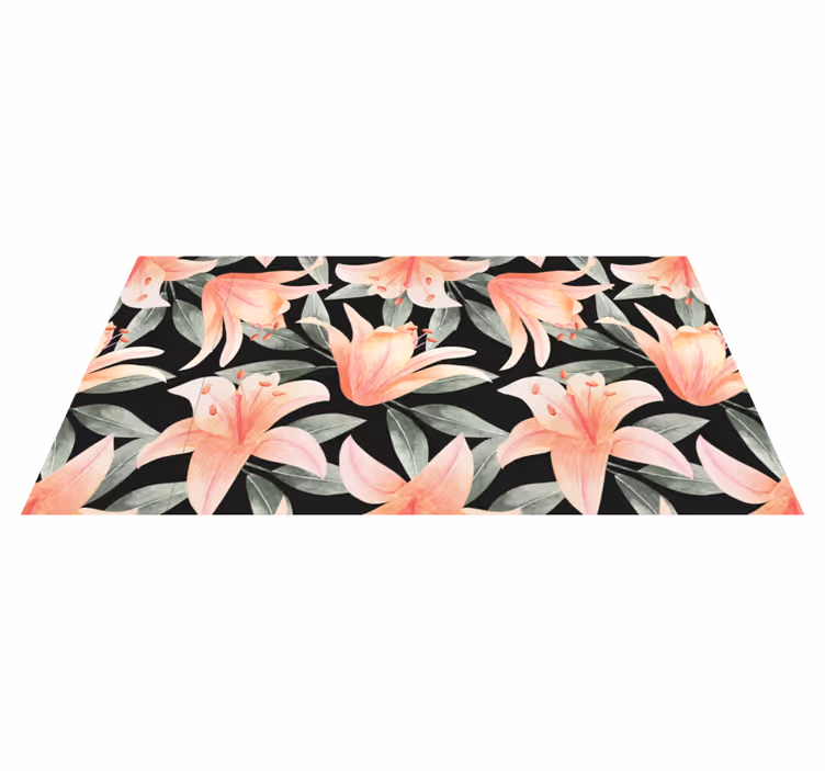 Tapis vinyle plantes images de brise florale - TenStickers