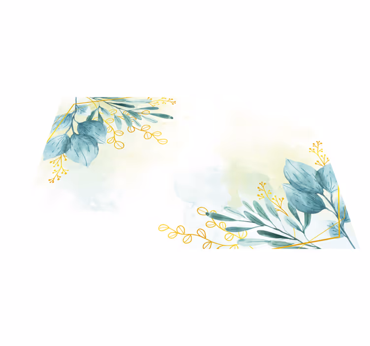 Tapis vinyle plantes élégance du motif botanique - TenStickers