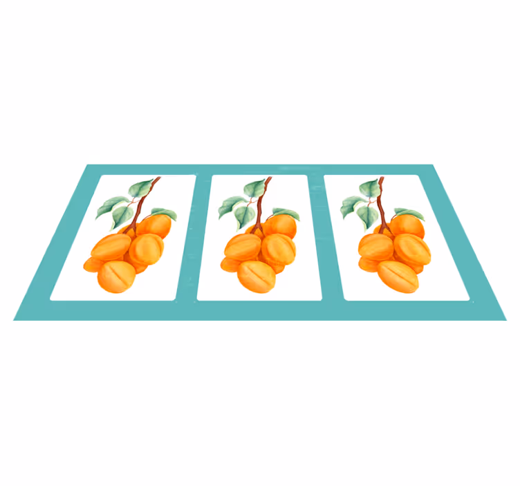 Tapis vinyle plantes illustration fruitée - TenStickers