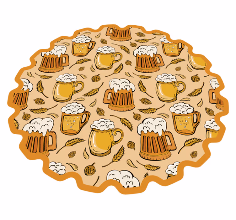 Tapis vinyle événements fête de la bière - TenStickers
