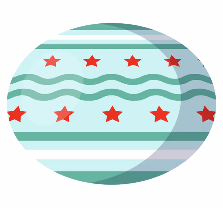 Tapis vinyle étoile motif étoile aquatique - TenStickers