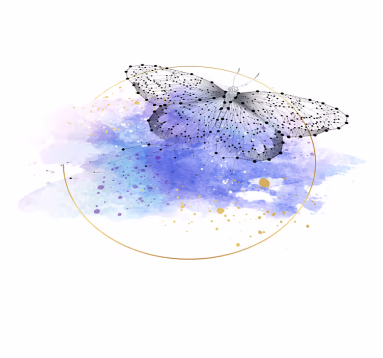 tapis vinyle animal Papillon rêveur - TenStickers