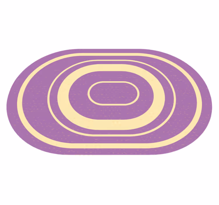 tapis vinyle minimaliste Ovale violet - TenStickers