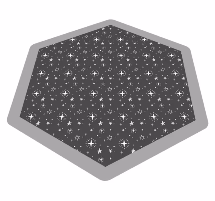 Tapis vinyle étoile motif céleste - TenStickers