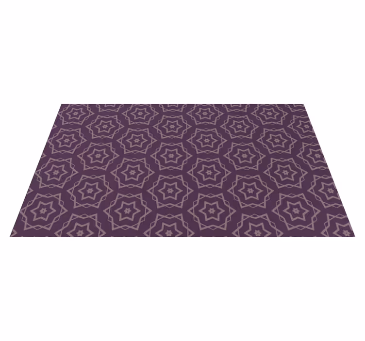 Tapis vinyle géométrique motif symétrique - TenStickers