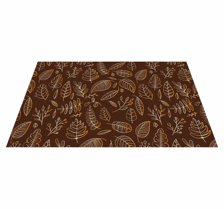 Tapis vinyle plantes automne botanique - TenStickers