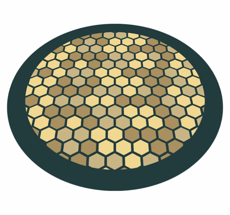 Tapis vinyle géométrique nid d'abeille géométrique - TenStickers