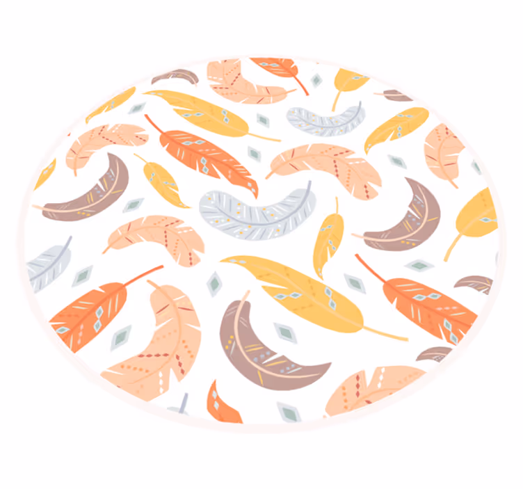 Tapis vinyle plantes motif de feuilles botaniques - TenStickers