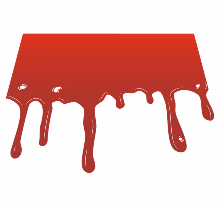 Tapis vinyle pour halloween peinture qui coule - TenStickers