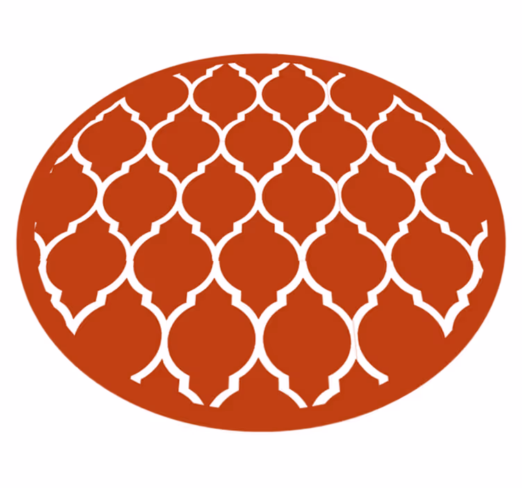 Tapis vinyle géométrique treillis géométrique - TenStickers