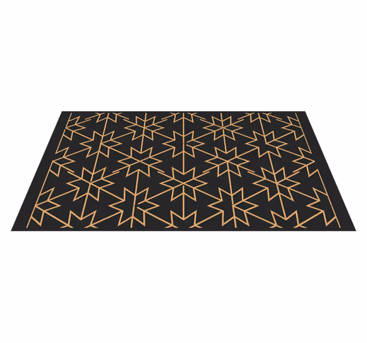 Tapis vinyle géométrique étoile géométrique - TenStickers