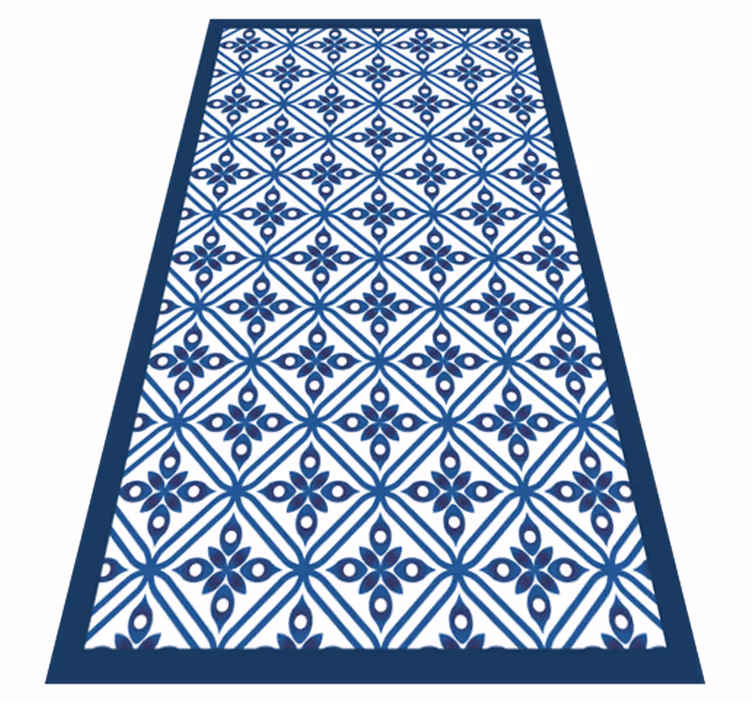 Tapis vinyle carreaux de ciment design à motifs - TenStickers