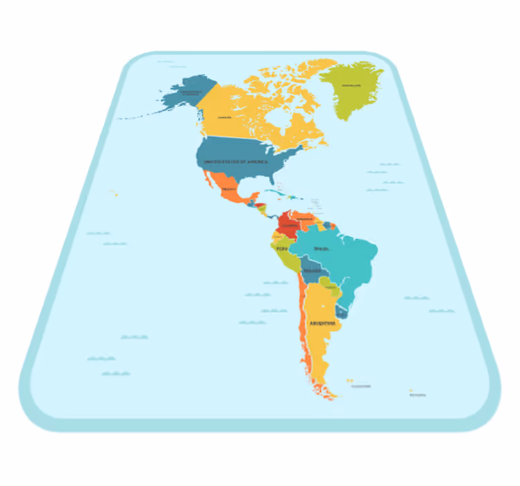 Tapis vinyle carte du monde carte du monde éducative - TenStickers