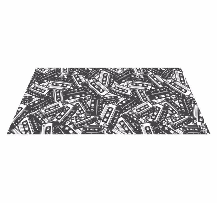 Tapis vinyle jeux enchevêtrement de cassettes - TenStickers