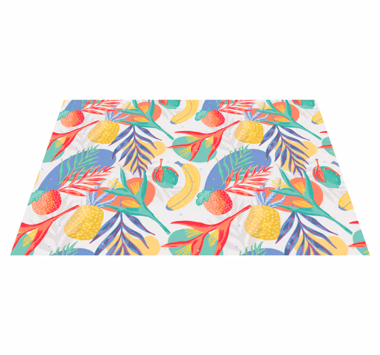 tapis vinyle cuisine vinylee de fruits - TenStickers
