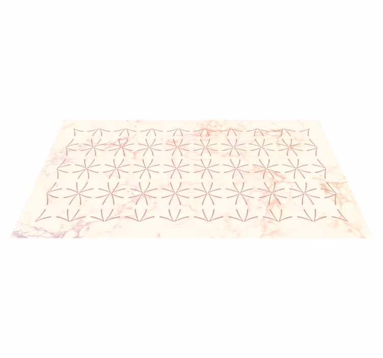 Tapis vinyle salon motif géométrique en étoile - TenStickers
