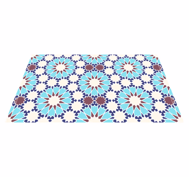 Tapis vinyle carreaux de ciment élégance du motif mosaïque - TenStickers
