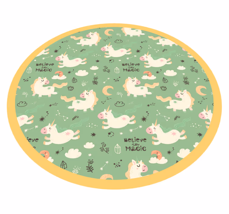 Tapis vinyle pour enfants licornes magiques - TenStickers