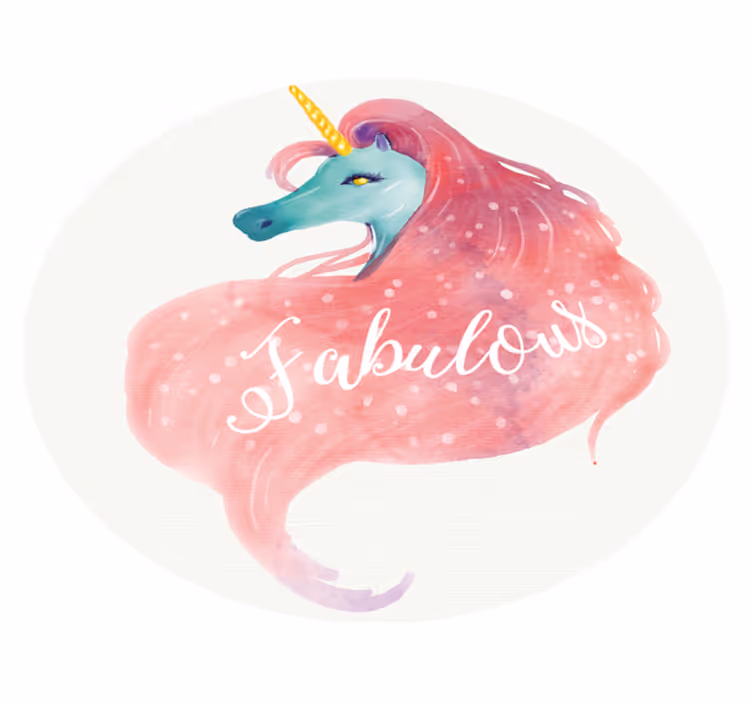 Tapis vinyle bébé licorne fabuleuse - TenStickers