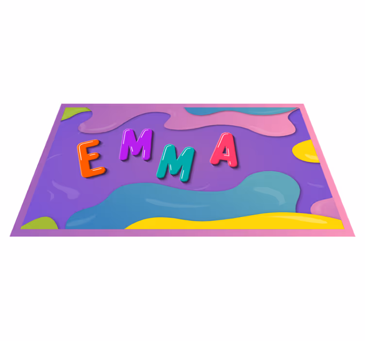 Tapis vinyle personnalisé nom personnalisé - TenStickers
