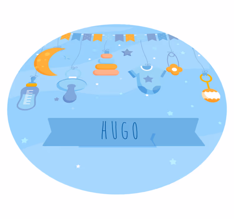 Tapis vinyle bébé décoration personnalisée pour nursery - TenStickers