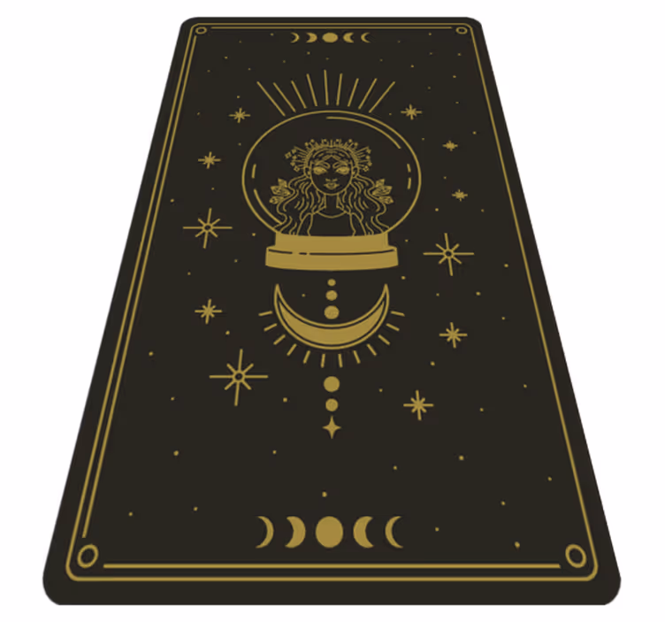 tapis vinyle chambre La sorcière et la lune - TenStickers