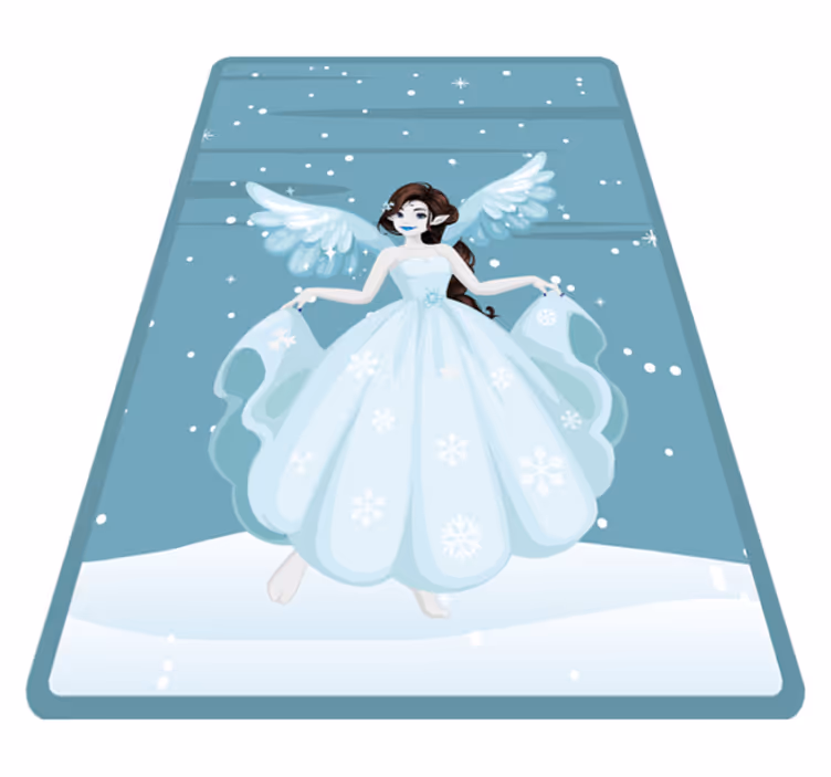 Tapis vinyle bébé élégance de conte de fées - TenStickers