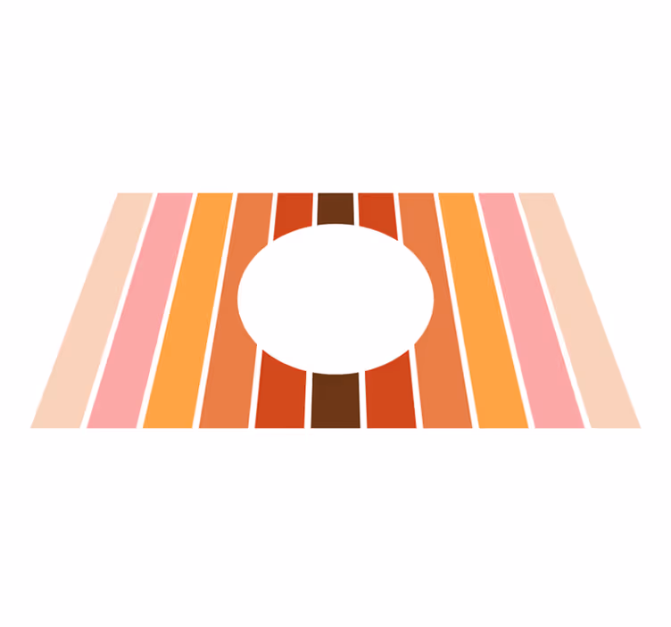 Tapis vinyle rayures conception de rayures géométriques - TenStickers