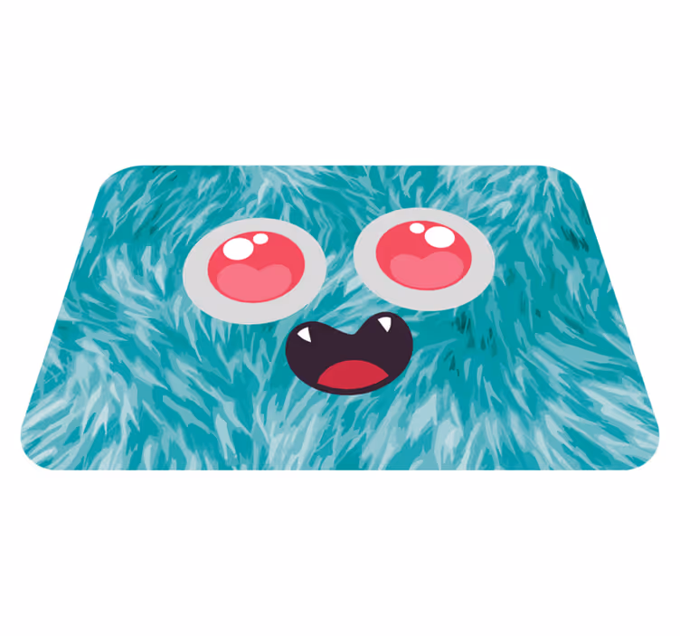 Tapis vinyle autres tapis visage de monstre - TenStickers