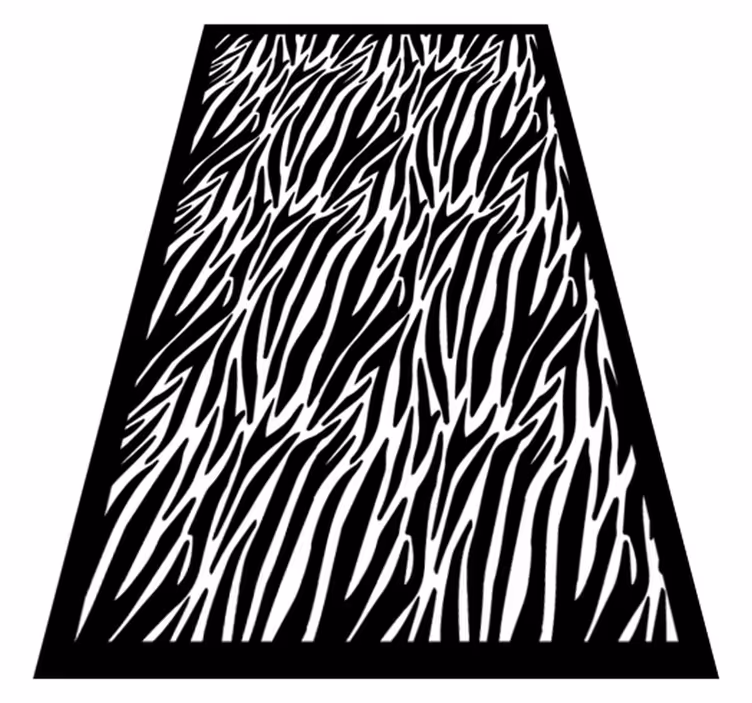Tapis vinyle motif animal rayures zébrées - TenStickers