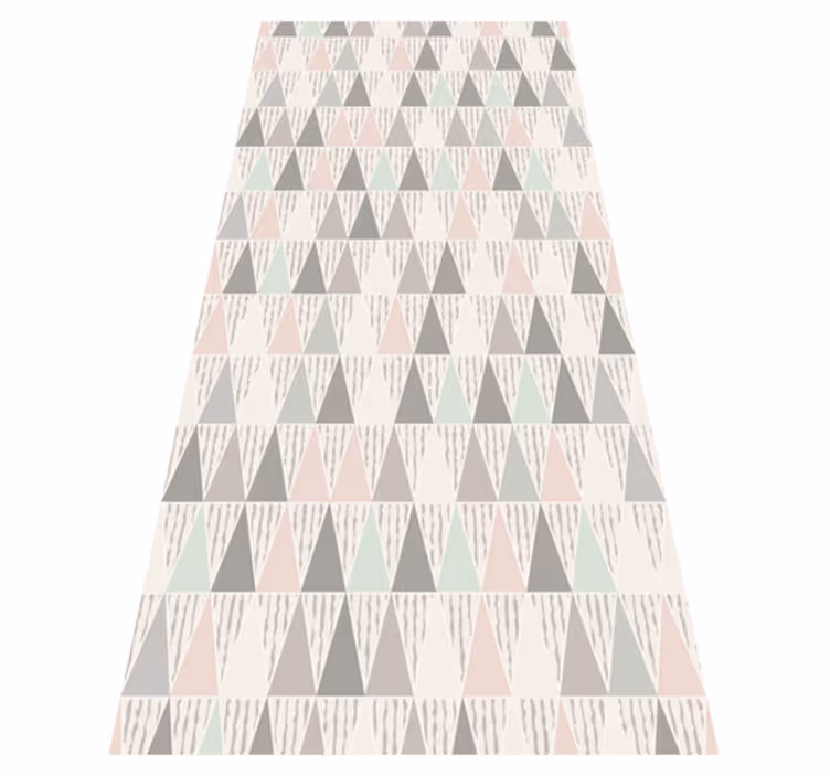 Tapis vinyle géométrique triangulaire géométrique - TenStickers