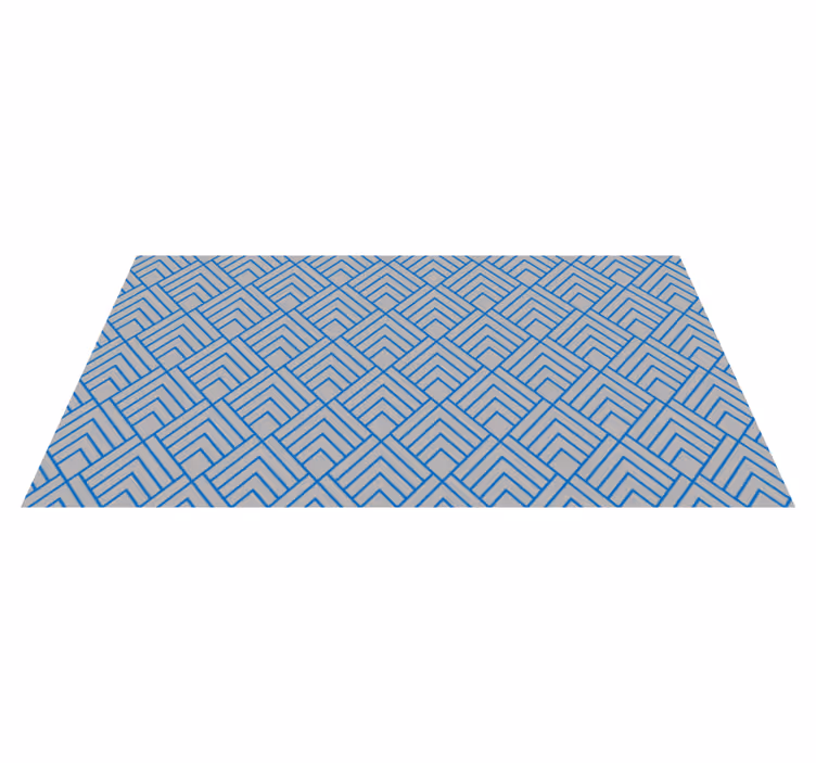 Tapis vinyle motif Vannerie marine - TenStickers
