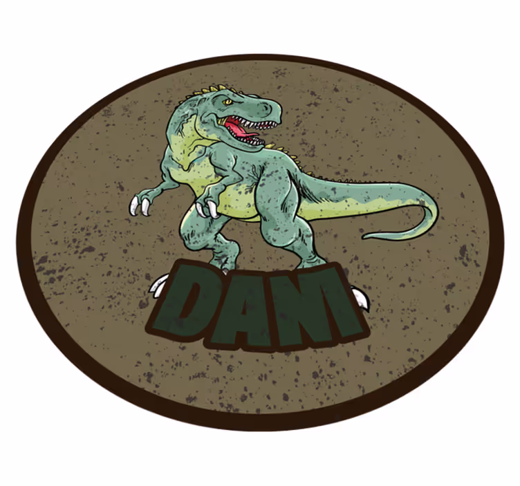 Tapis vinyle personnalisé dinosaure personnalisé - TenStickers