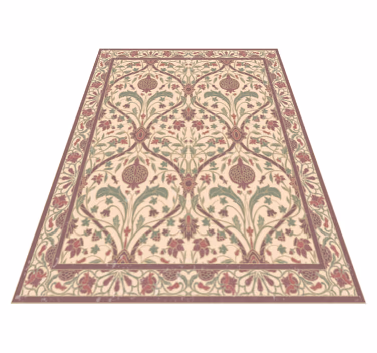 tapis vinyle moderne Tapis persien lumineux - TenStickers