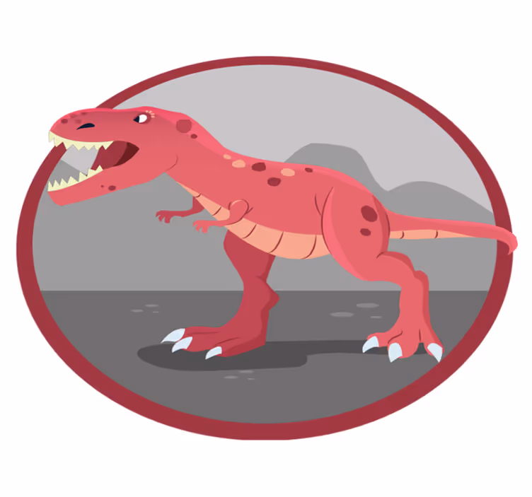 Tapis vinyle pour enfants récréation des dinosaures - TenStickers