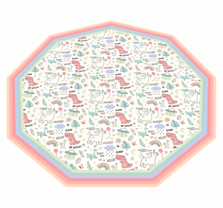 Tapis vinyle pour enfants motif d'alphabet ludique - TenStickers