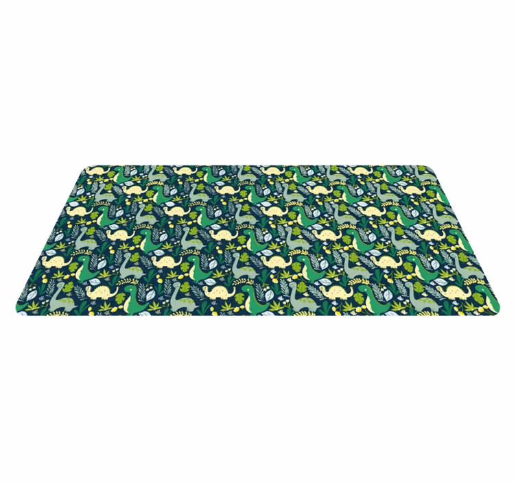 Tapis vinyle pour enfants thème du safari dans la jungle - TenStickers