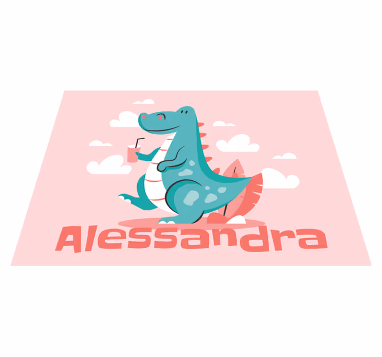 Tapis vinyle personnalisé dragon personnalisé - TenStickers