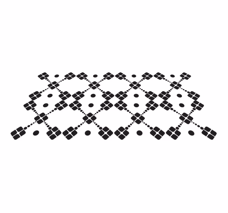 Tapis vinyle géométrique dominos géométriques - TenStickers