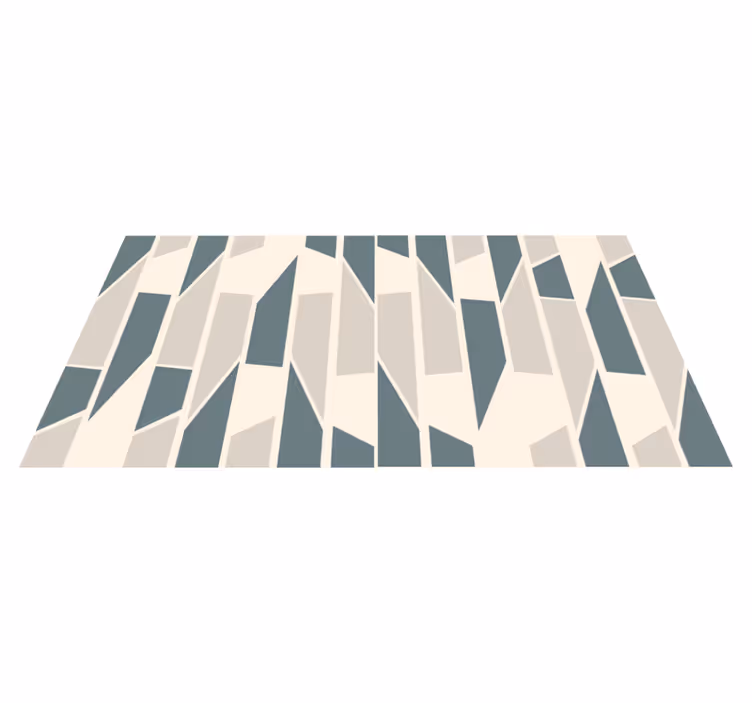 Tapis vinyle formes abstraites céramique - TenStickers