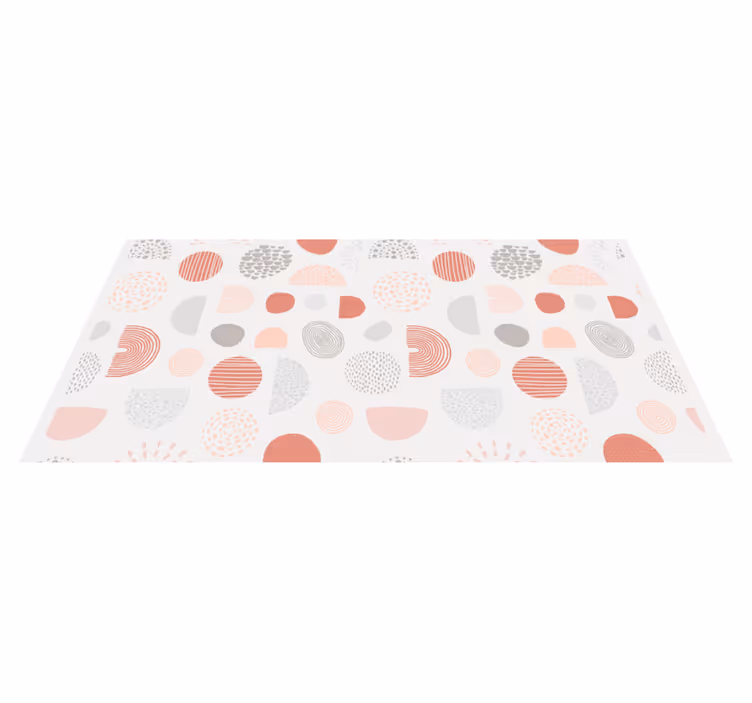 Tapis vinyle bébé formes pastel abstraites - TenStickers